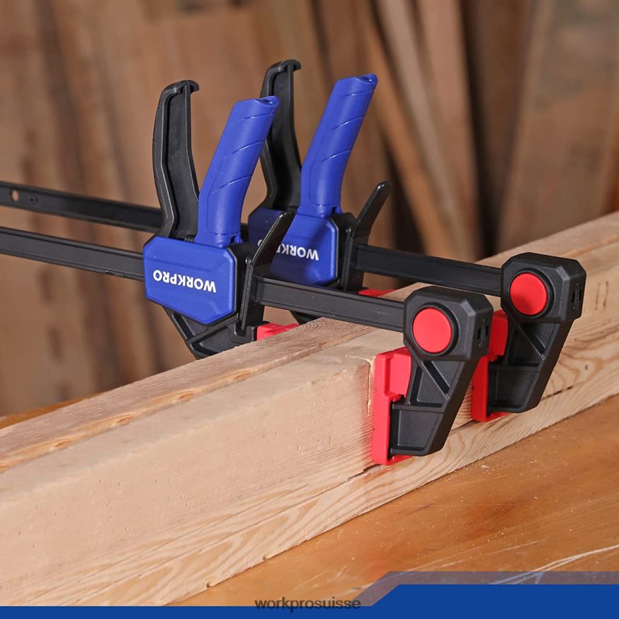 Pinces à barre 2 pièces pour le travail du bois, pince/écarteur à une main de 300 lb pour usage moyen Z2LXTF118 morden WORKPRO outil