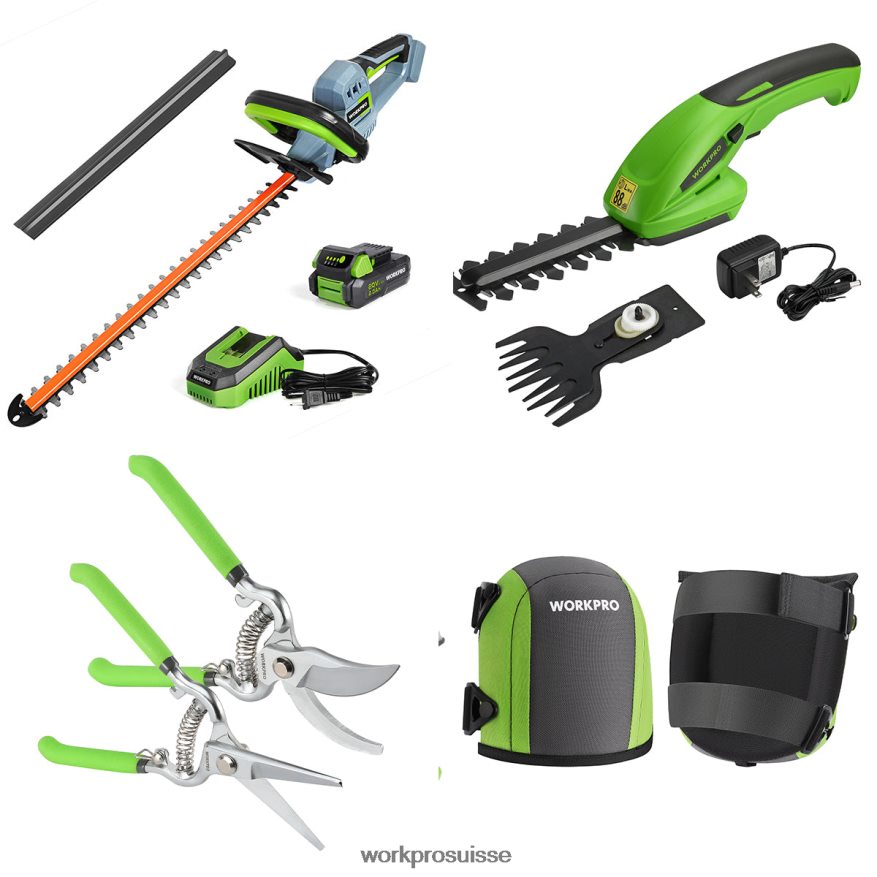 Taille-haie sans fil 20 V, taille-haie portatif 2 en 1, sécateur 2 pièces et genouillères de jardin. Z2LXTF320 morden WORKPRO outil