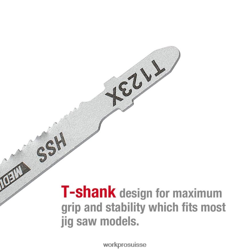 Ensemble de 25 lames de scie sauteuse à tige en T avec étui de rangement Z2LXTF210 utile WORKPRO outil