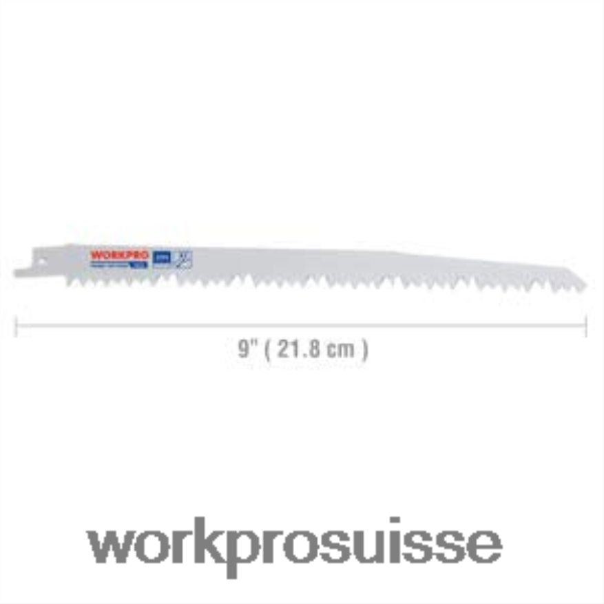 Ensemble de 5 lames de scie alternative pour l'élagage du bois de 9 pouces Z2LXTF208 utile WORKPRO outil