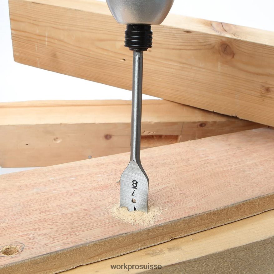 Jeu de 13 forets plats en SAE avec pochette de rangement en nylon Z2LXTF211 utile WORKPRO outil