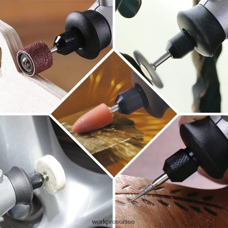 Kit d'accessoires pour outils rotatifs, 276 pièces, coupe, sculpture et polissage, montage universel Z2LXTF191 morden WORKPRO outil