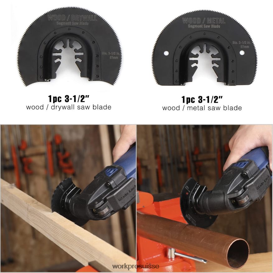 Lames de scie oscillantes 25 pièces, lame de coupe, accessoire multi-outil universel pour le ponçage, le meulage et la coupe Z2LXTF200 morden WORKPRO outil