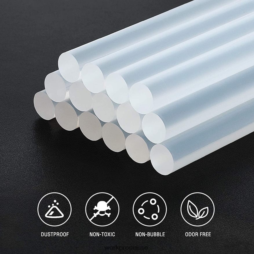 Paquet de 100 bâtons de colle chaude pleine grandeur compatibles avec la plupart des pistolets à colle Z2LXTF196 nouveau WORKPRO outil
