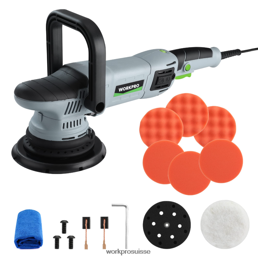polisseuse tampon, kit de polissage orbital aléatoire à double action de 6 pouces 1080w Z2LXTF240 morden WORKPRO outil