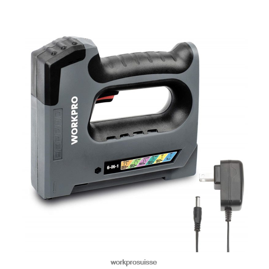 Agrafeuse sans fil rechargeable 6 en 1 3,6 V Z2LXTF166 utile WORKPRO outil