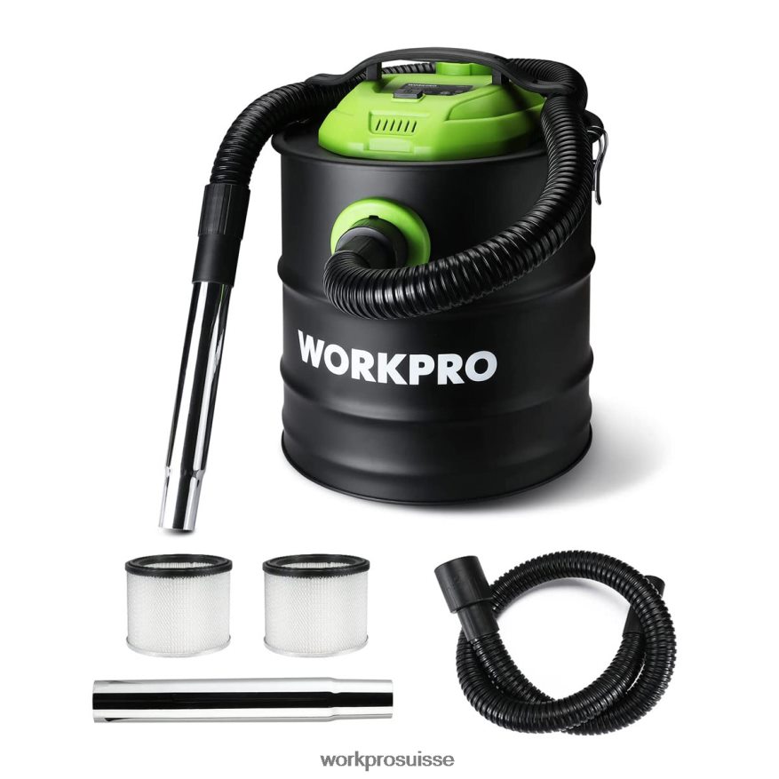 Aspirateur à cendres de 5,2 gallons, aspirateur à cendres d'une puissance maximale de 5,5 chevaux avec filtre Hepa Z2LXTF212 utile WORKPRO outil