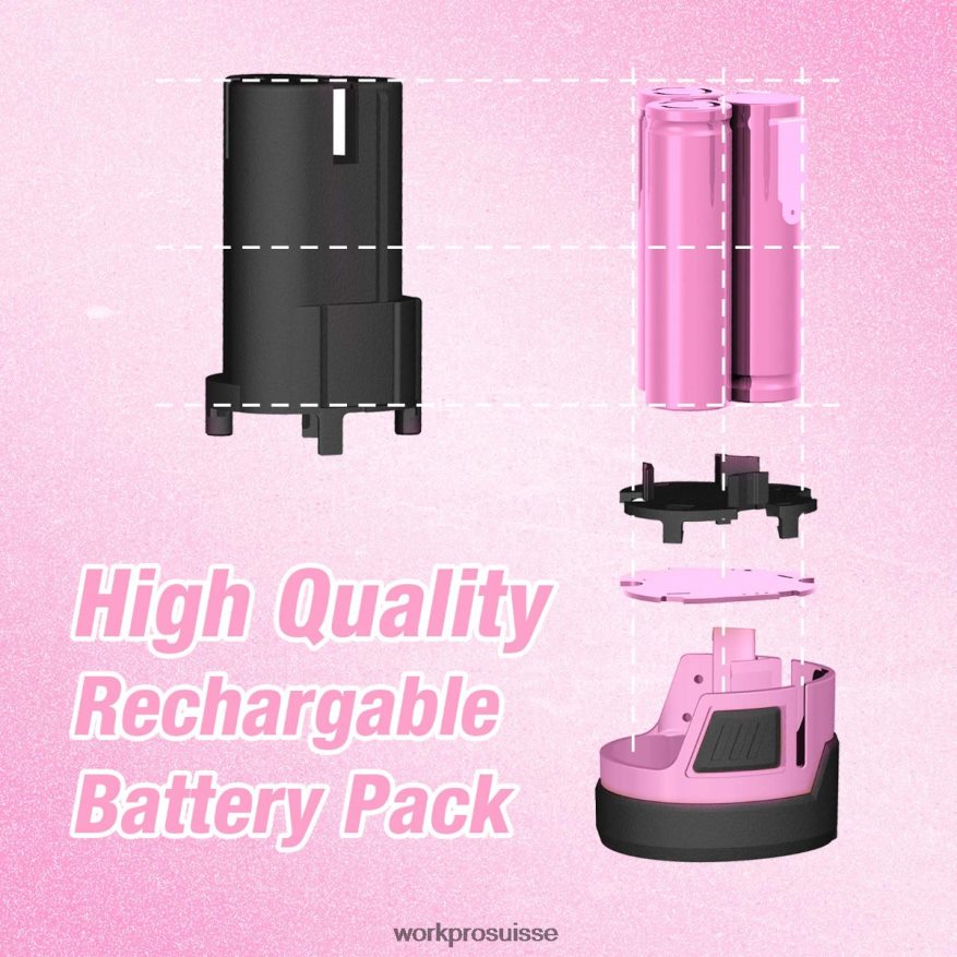 Batterie de remplacement lithium-ion 12 V pour perceuse-visseuse sans fil 12 V Z2LXTF223 rose WORKPRO outil