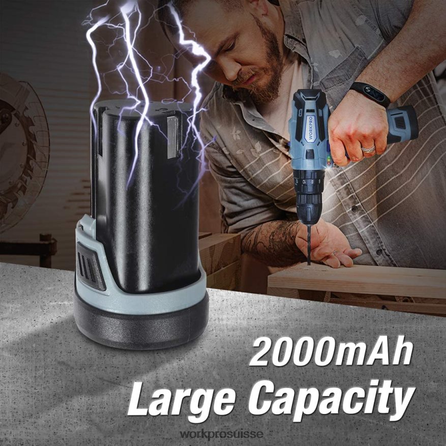 Batterie lithium-ion 12 V 2,0 Ah Z2LXTF224 utile WORKPRO outil