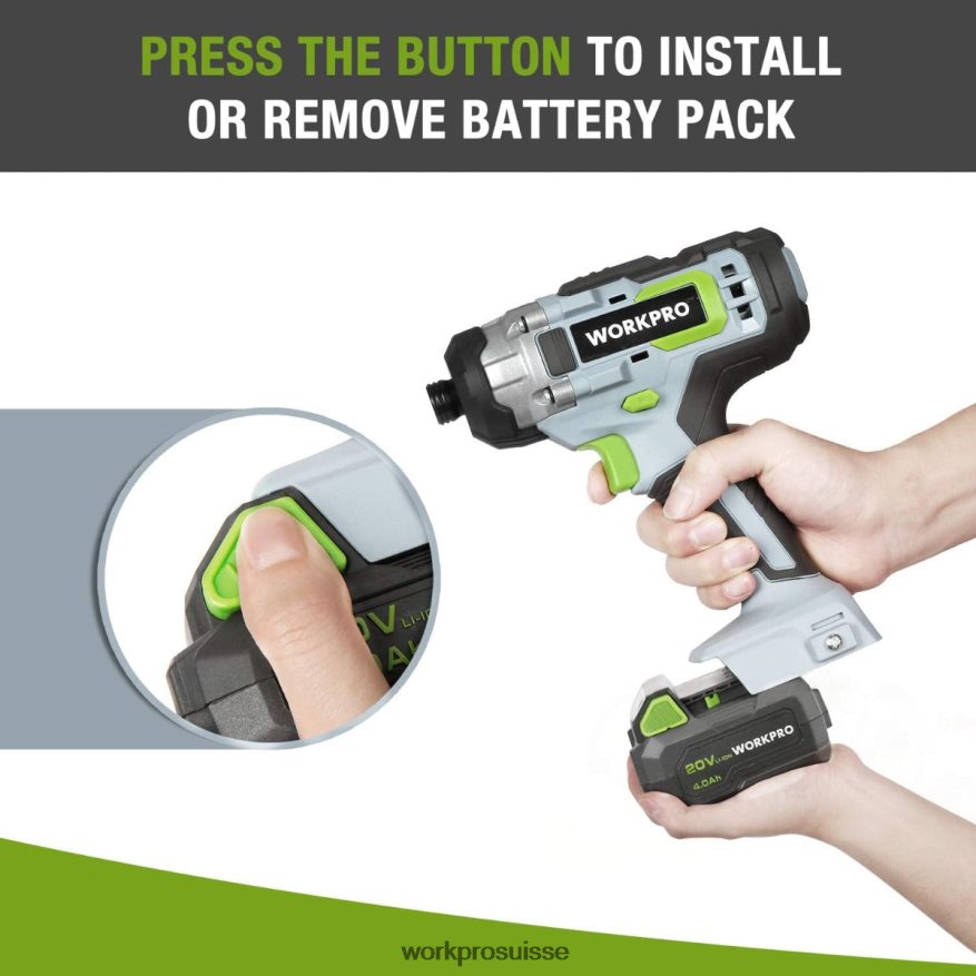 Batterie lithium-ion 20 V 4,0 Ah Z2LXTF217 morden WORKPRO outil