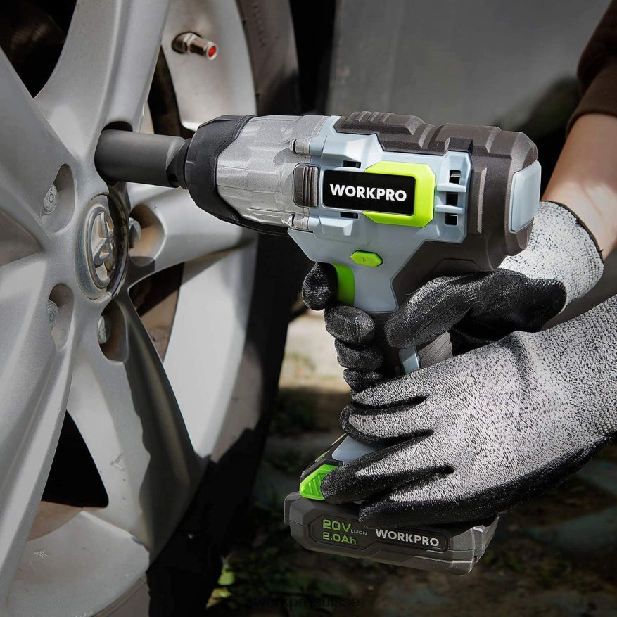 Clé à chocs sans fil 20 V avec clip ceinture pour chargeur rapide pour un transport facile Z2LXTF187 morden WORKPRO outil