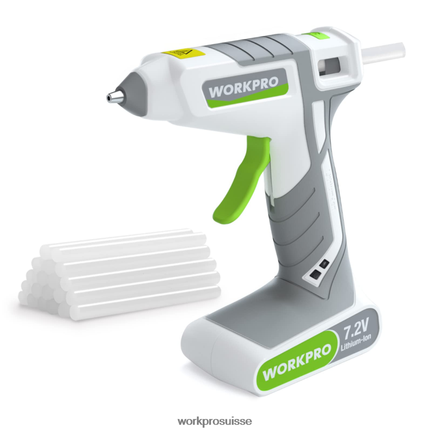 Kit de pistolet à colle thermofusible sans fil 7,2 V Z2LXTF164 rose/blanc WORKPRO outil