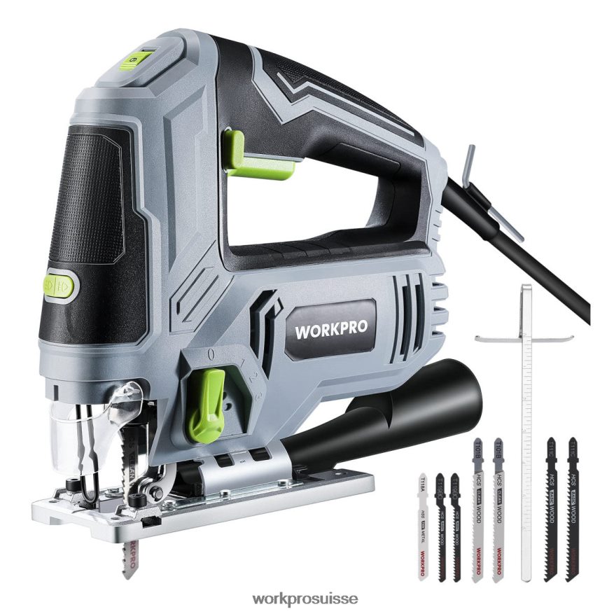 scie sauteuse, kit d'outils de scie sauteuse électrique filaire 6,5 ampères 850w Z2LXTF241 morden WORKPRO outil