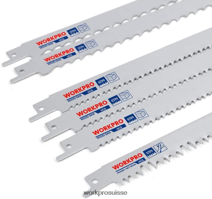 Ensemble de 32 lames de scie alternative avec pochette de rangement Z2LXTF138 utile WORKPRO outil