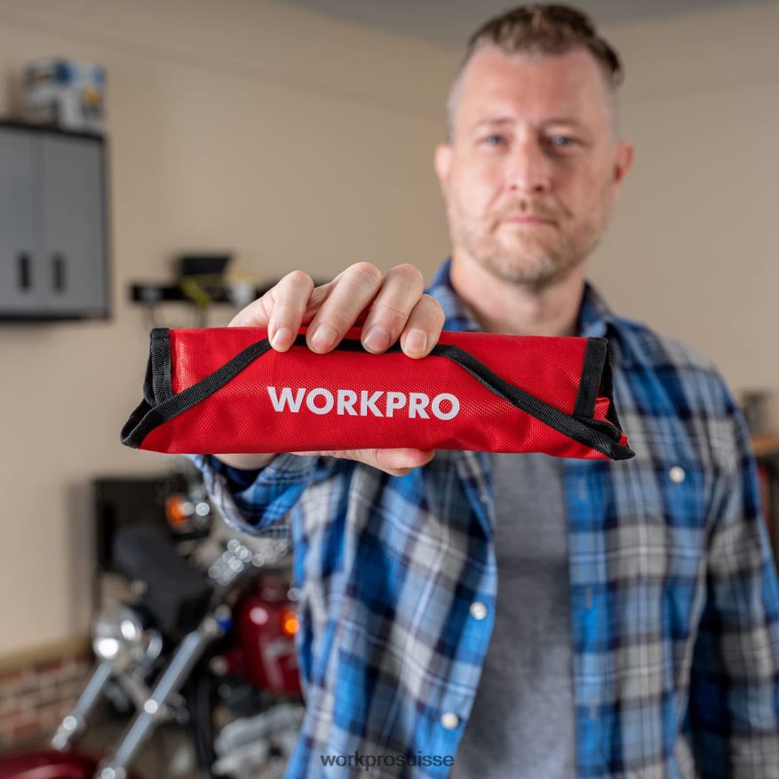 Jeu de 8 clés mixtes à cliquet à tête flexible avec sac de rangement Z2LXTF86 utile WORKPRO outil