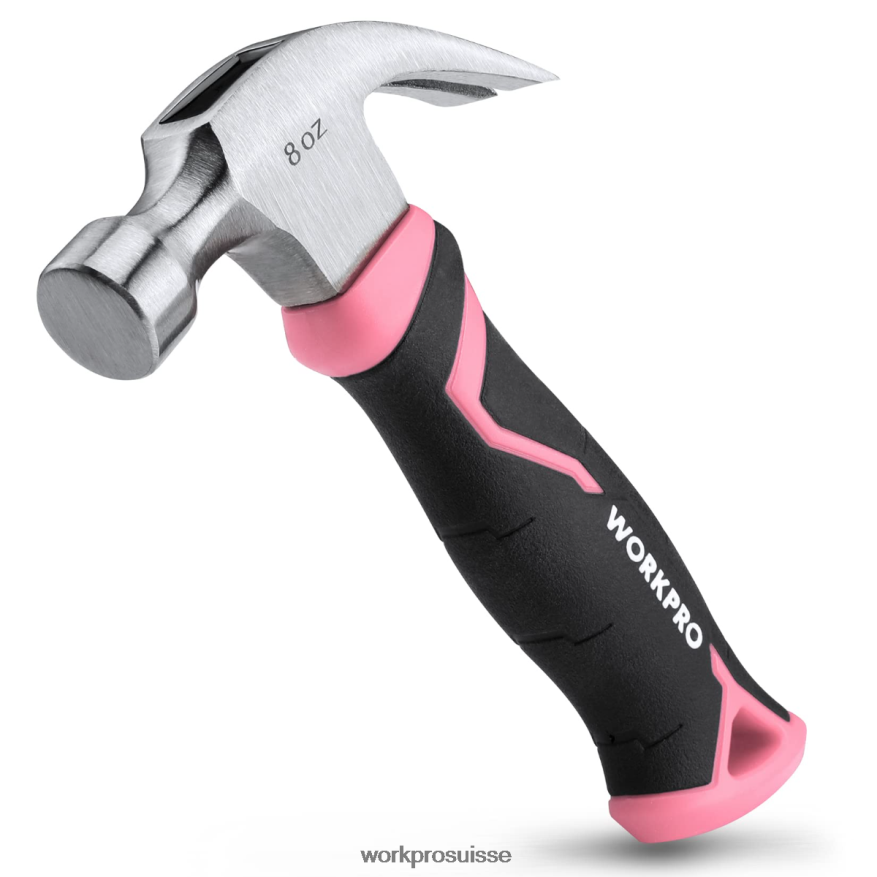 Marteau à griffes de 8 oz avec manche en fibre de verre Z2LXTF254 utile WORKPRO outil