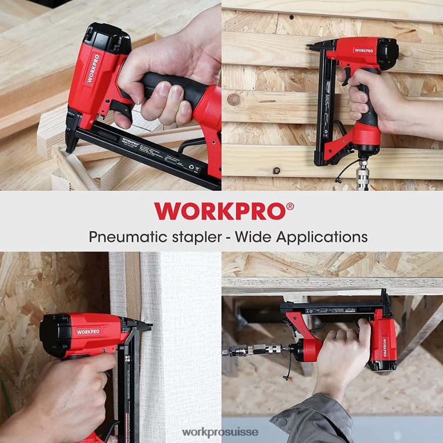 Agrafeuse pneumatique de calibre 20 pour les projets de menuiserie, de menuiserie et de bricolage Z2LXTF61 utile WORKPRO outil