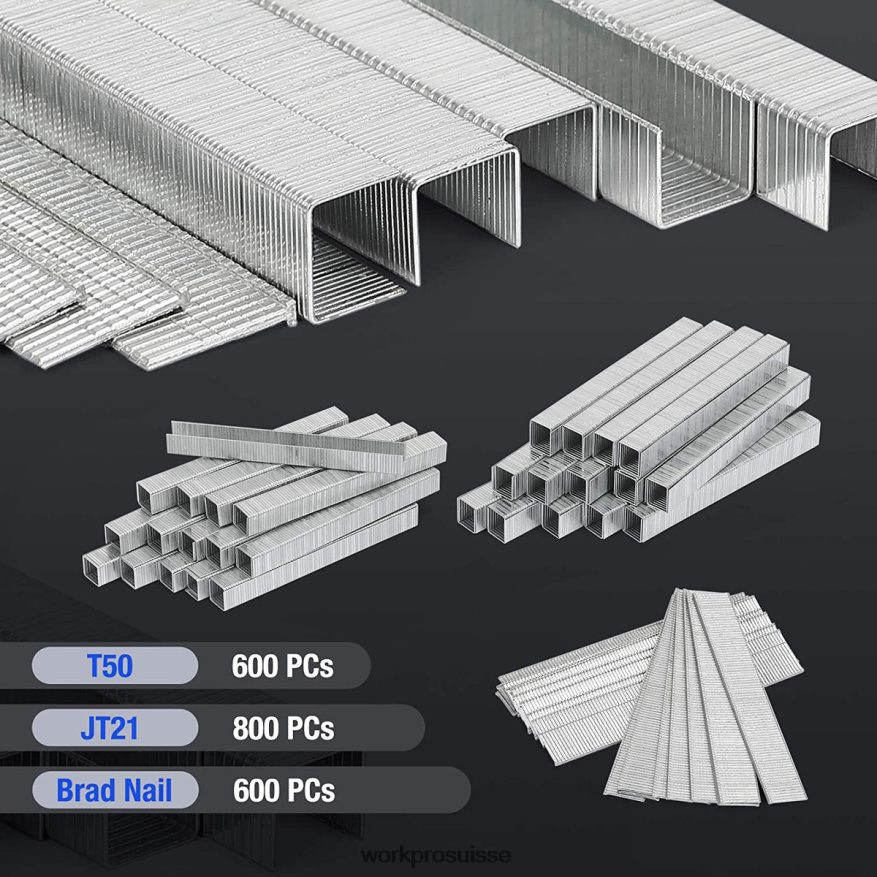 cloueuse cloueuse robuste 4 en 1 en aluminium avec 2000 agrafes Z2LXTF58 utile WORKPRO outil