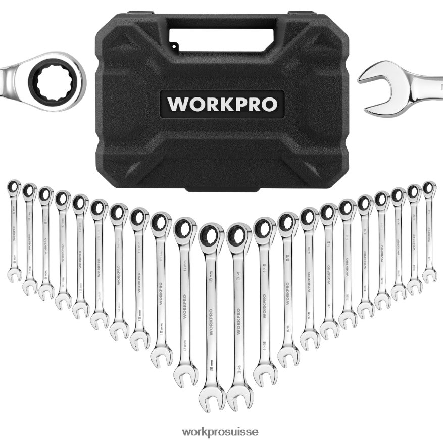 Jeu de 22 clés mixtes à cliquet Z2LXTF81 morden WORKPRO outil