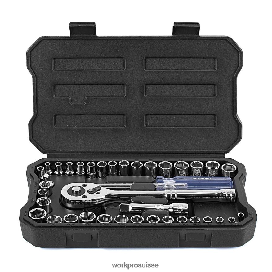 Jeu de 39 clés à douilles, jeu de petites douilles 1/4" et 3/8" Z2LXTF140 nouveau WORKPRO outil