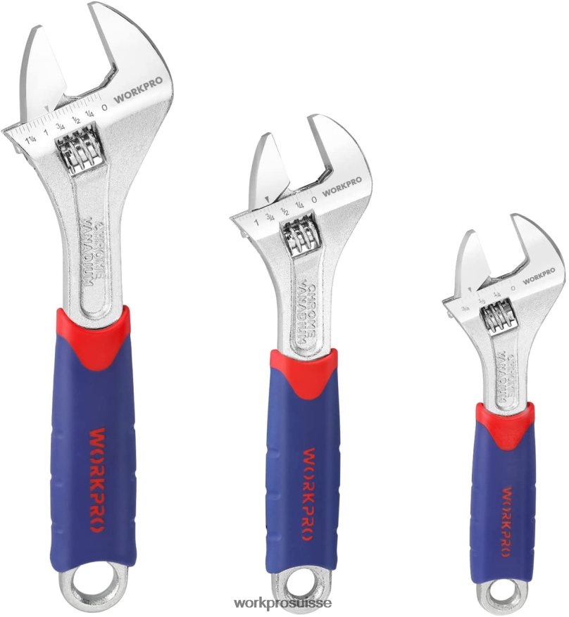 Jeu de 3 clés à molette Z2LXTF83 morden WORKPRO outil