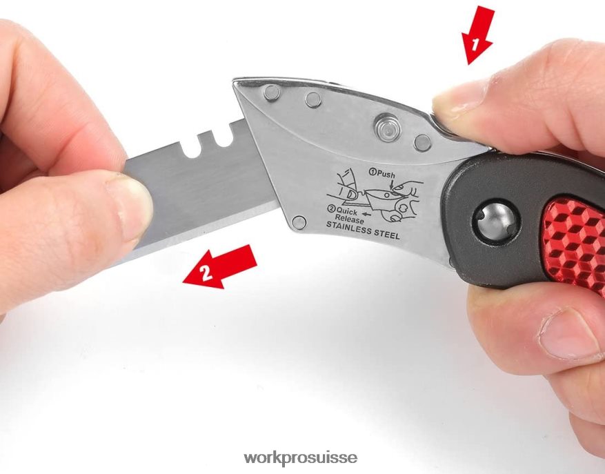 Ensemble de couteaux utilitaires pliants à lame à changement rapide Z2LXTF42 morden WORKPRO outil
