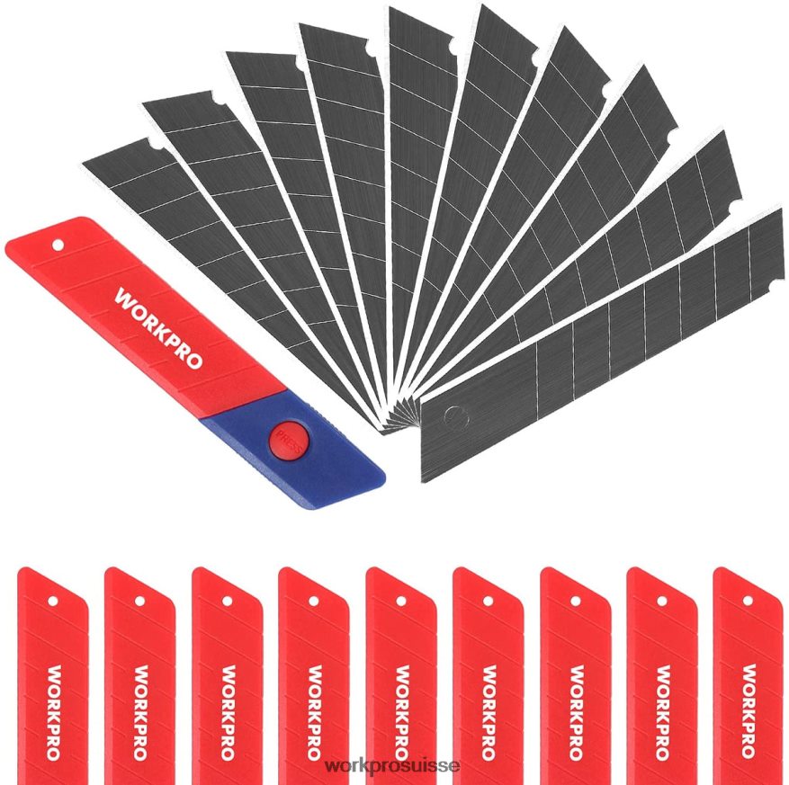 Lames sécables de 18 mm, lame de rechange en acier Sk5, convient au paquet de 100 Z2LXTF53 utile WORKPRO outil