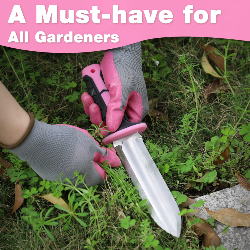 couteau de jardin avec étui oxford, lame en acier inoxydable avec tranchant Z2LXTF283 vert/rose WORKPRO outil