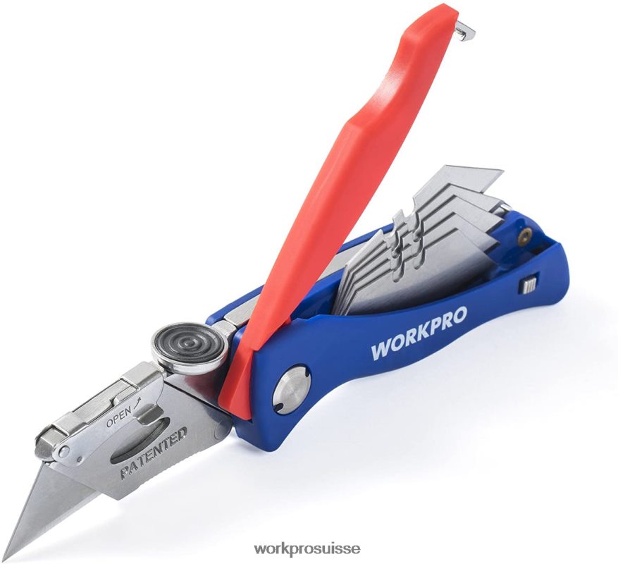 couteau utilitaire pliant coupe-boîte à changement rapide Z2LXTF50 utile WORKPRO outil
