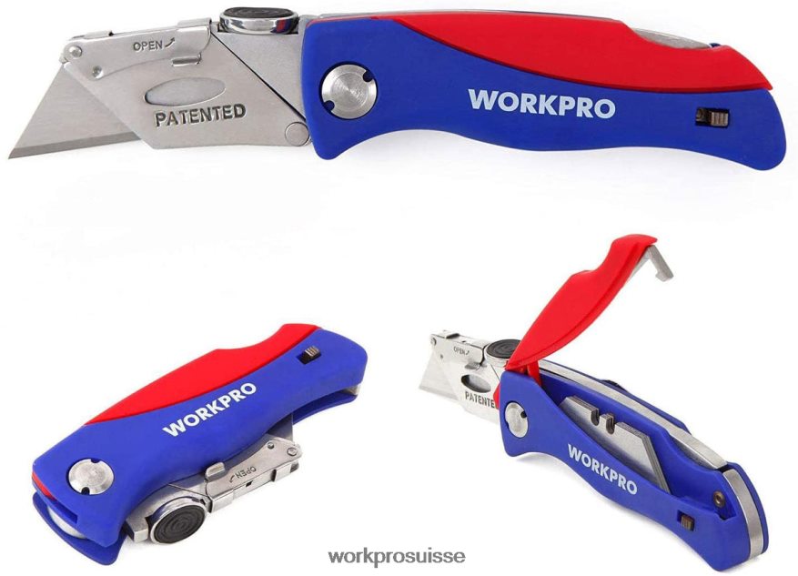 couteau utilitaire pliant coupe-boîte à changement rapide Z2LXTF50 utile WORKPRO outil