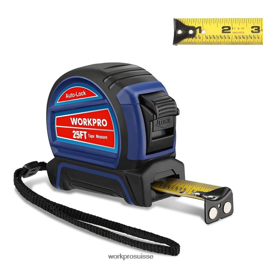 ruban à mesurer à verrouillage automatique 25 pieds Z2LXTF111 utile WORKPRO outil