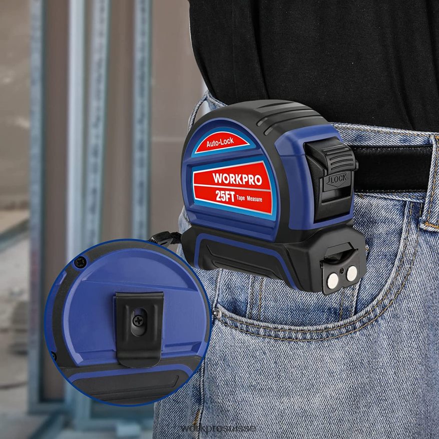 ruban à mesurer à verrouillage automatique 25 pieds Z2LXTF111 utile WORKPRO outil