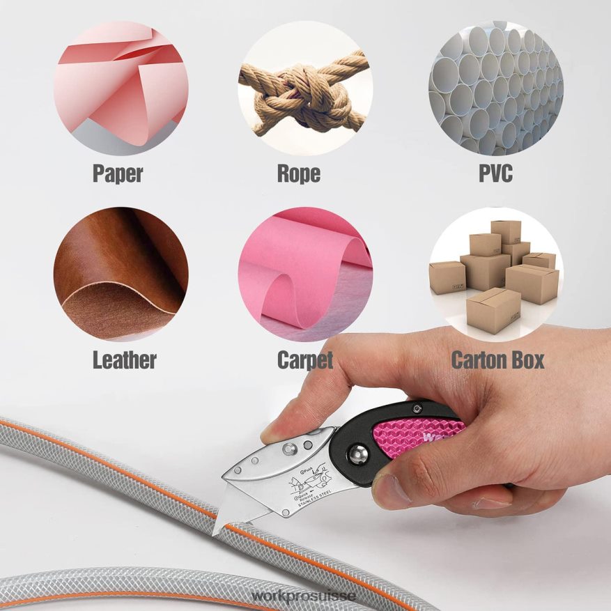 couteau utilitaire et ensemble d'outils multifonctions Z2LXTF44 rose WORKPRO outil