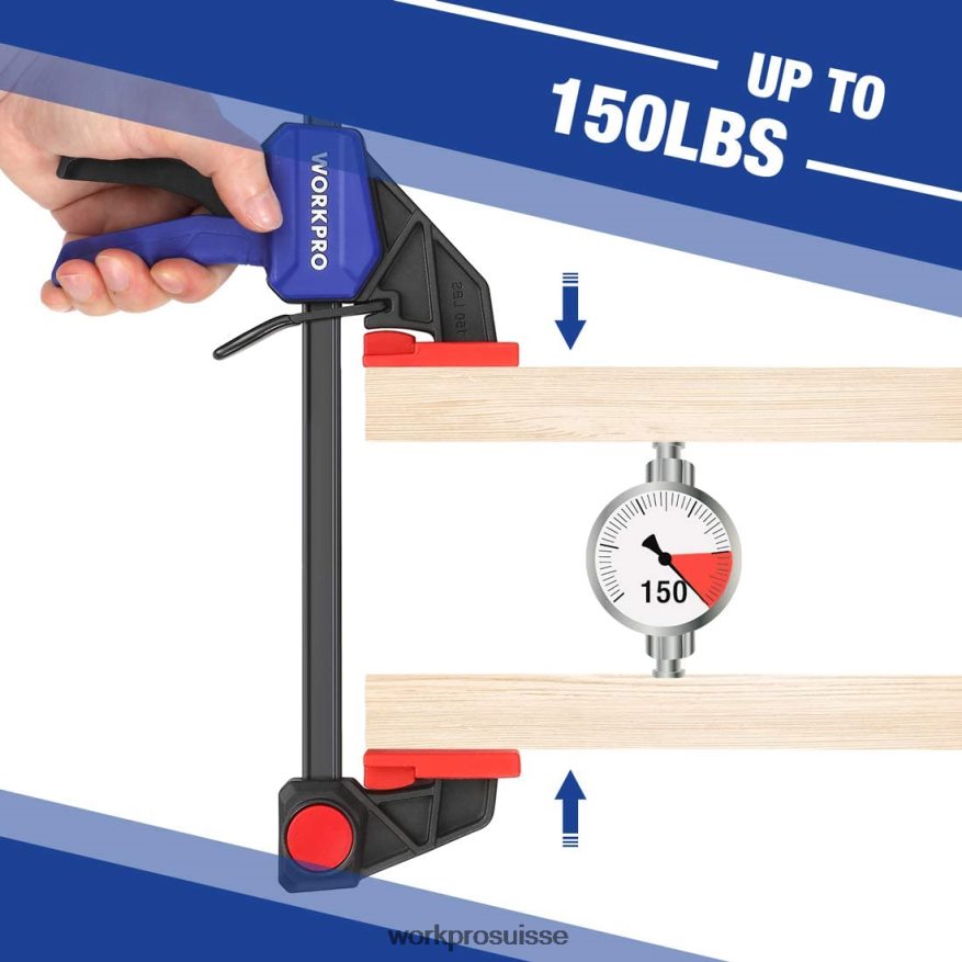 6 pinces à barre pour le travail du bois Z2LXTF115 utile WORKPRO outil