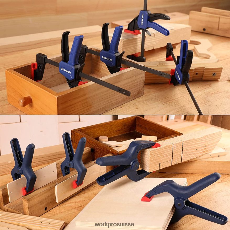 Jeu de pinces 8 pièces pour le travail du bois Z2LXTF114 morden WORKPRO outil