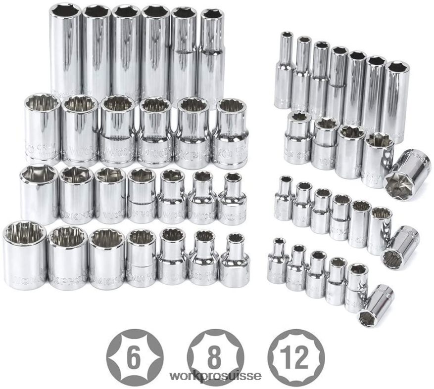 Ensemble d'outils de mécanique professionnels universels de 450 pièces avec boîte robuste Z2LXTF306 utile WORKPRO outil