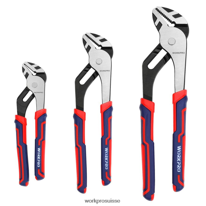 Ensemble de 3 pinces à joint à rainure polyvalentes et réglables Z2LXTF68 nouveau WORKPRO outil