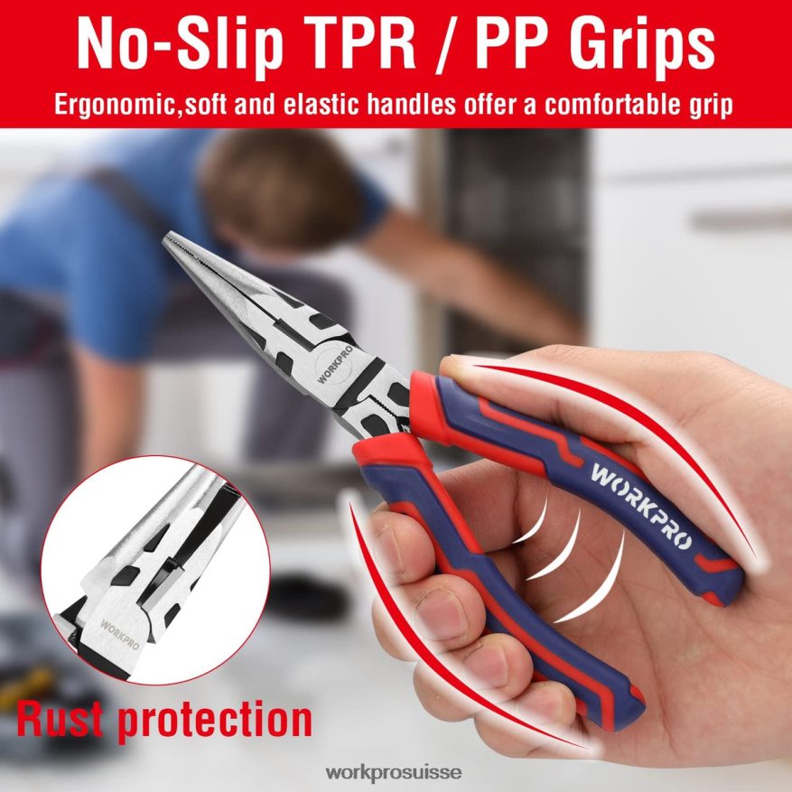 Ensembles d'outils de pinces de construction cr-v de qualité supérieure, 4 pièces Z2LXTF72 morden WORKPRO outil