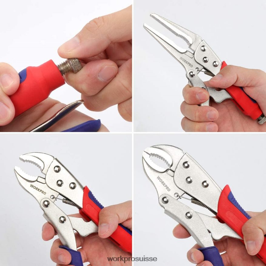 Jeu de 3 pinces-étaux Z2LXTF70 utile WORKPRO outil