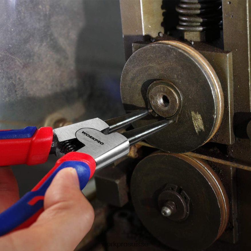 Jeu de 4 pinces à circlips avec pochette de rangement Z2LXTF67 utile WORKPRO outil