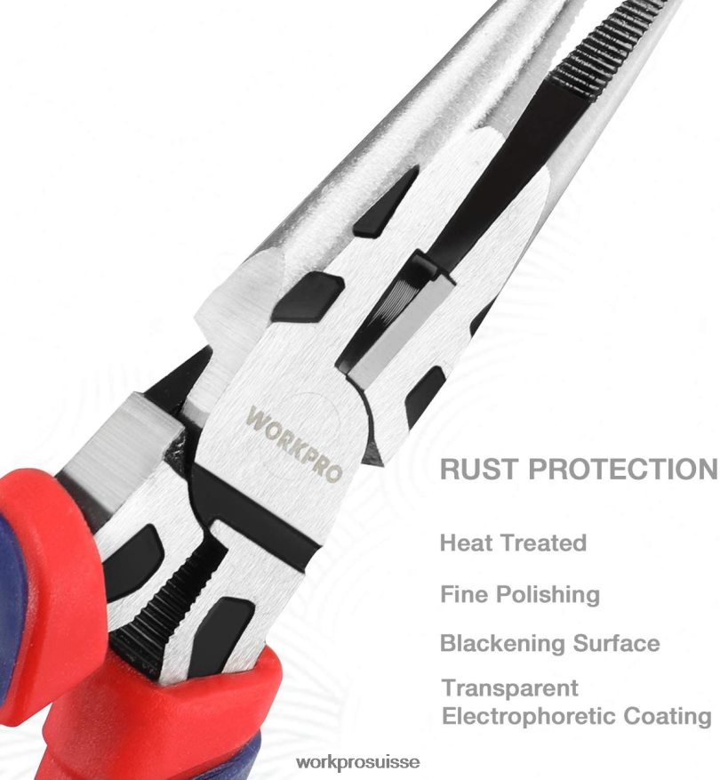 Jeu de 5 pinces de construction cr-v haut de gamme avec pochette de rangement Z2LXTF66 utile WORKPRO outil