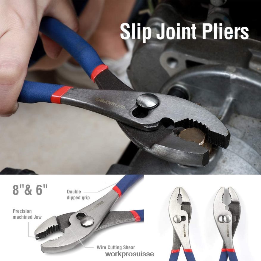 Jeu de 7 pinces multifonctions pour le bricolage et la maison Z2LXTF63 nouveau WORKPRO outil