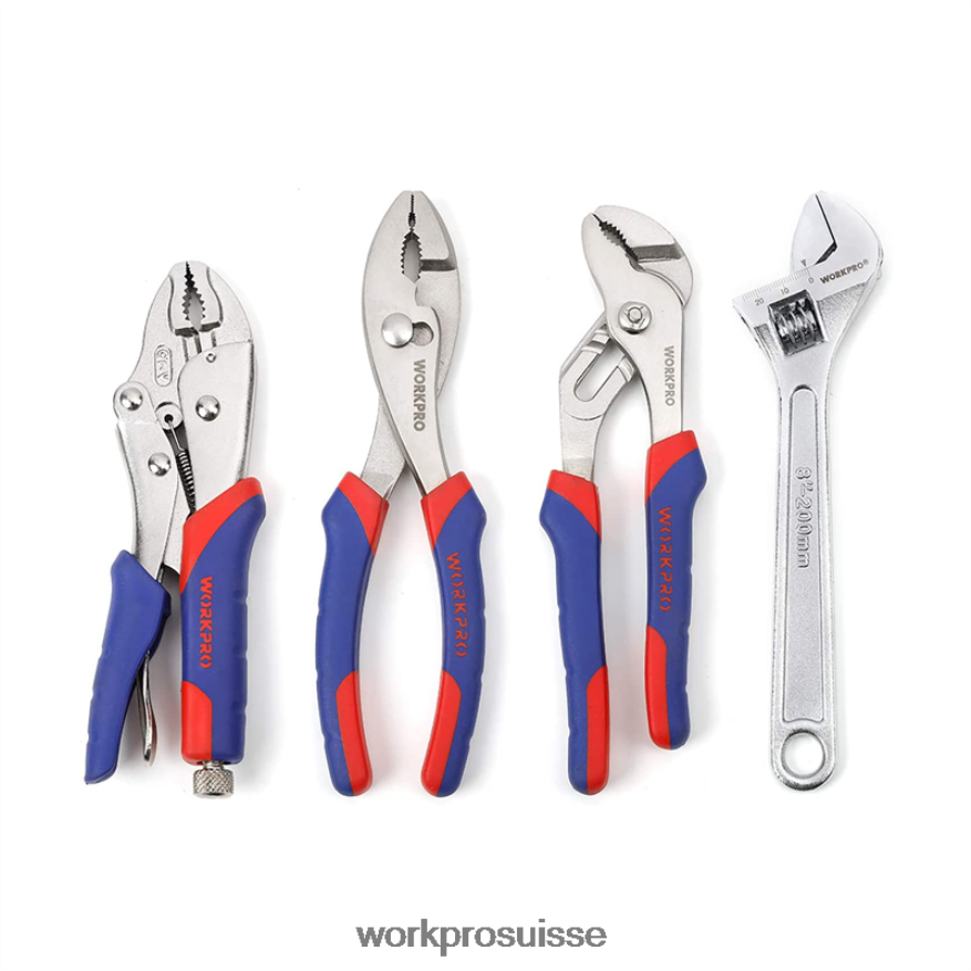 Kit d'outils d'entretien domestique, jeu de pinces 4 pièces Z2LXTF79 utile WORKPRO outil