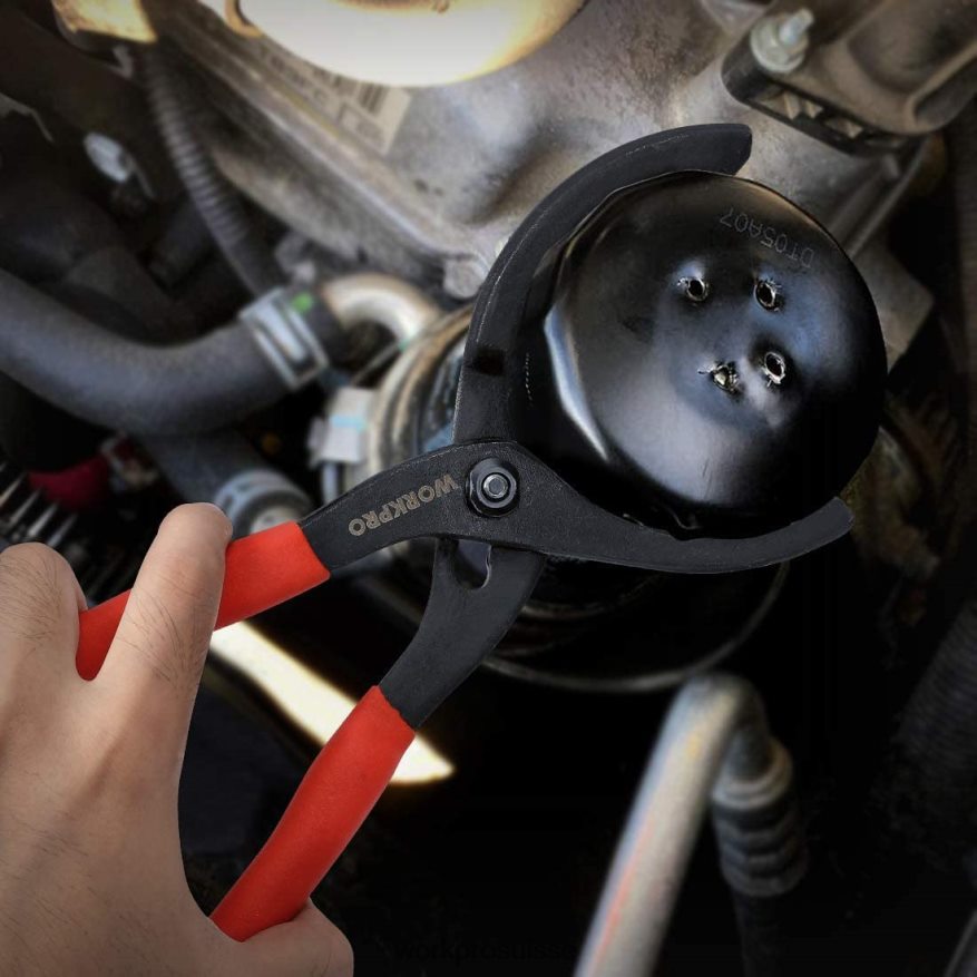 pince à filtre à huile réglable idéale pour les raccords de conduits de filtres moteur Z2LXTF69 utile WORKPRO outil