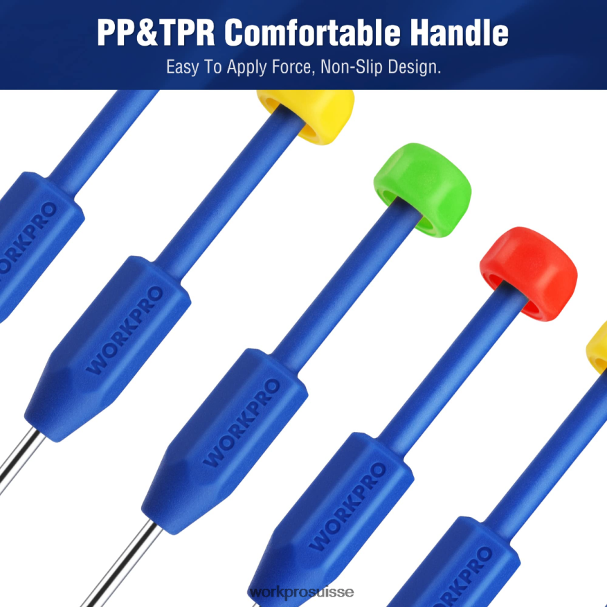Jeu de tournevis de précision 10 pièces avec étui, cruciforme, fendu, étoile torx, kit d'outils de réparation de tournevis magnétique, poignée antidérapante Z2LXTF103 nouveau WORKPRO outil