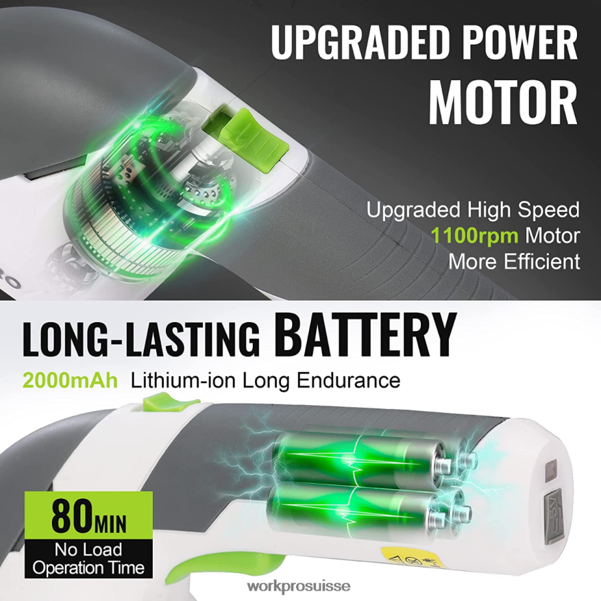 Taille-bordure électrique sans fil 2 en 1, 7.2v, cisaille à haie/coupe-herbe Z2LXTF269 rose/vert/blanc WORKPRO outil