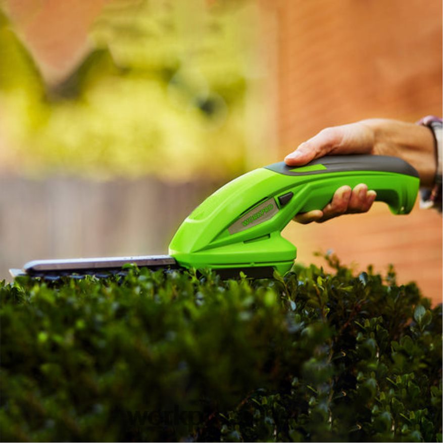 Taille-haie portatif 2 en 1, coupe-herbe électrique 7.2v, cisaille à haie/coupe-herbe Z2LXTF294 morden WORKPRO outil
