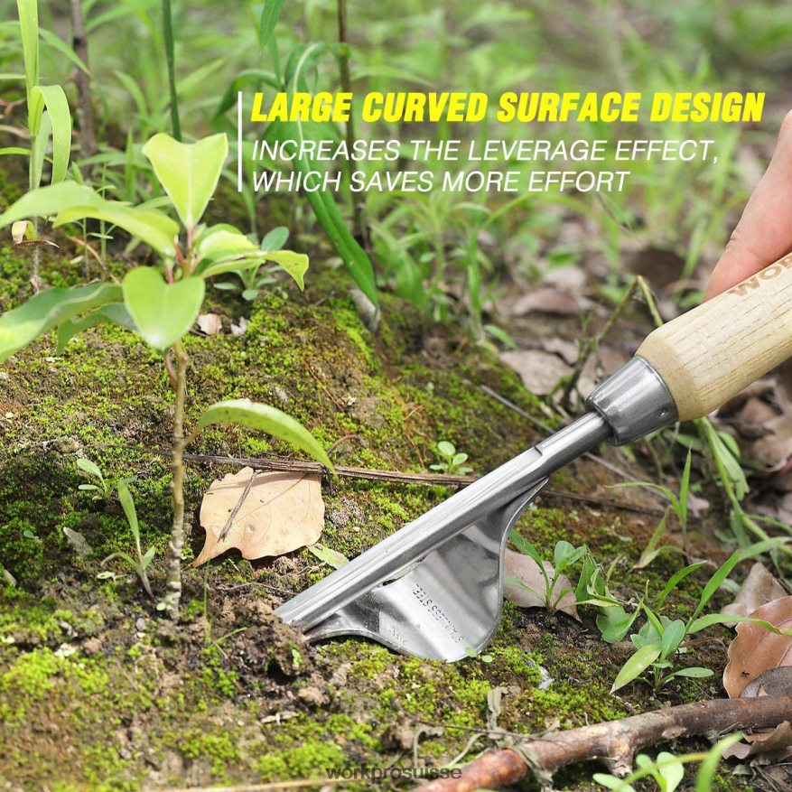 Ensemble d'outils de jardin robustes en acier inoxydable de 7 pièces Z2LXTF274 morden WORKPRO outil