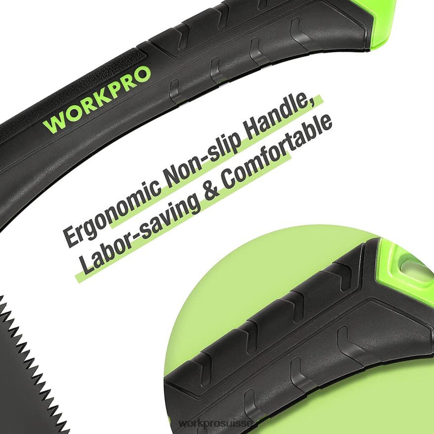 scie pliante scie à main compacte avec verrouillage à bouton-poussoir de lame de 7 pouces Z2LXTF270 utile WORKPRO outil