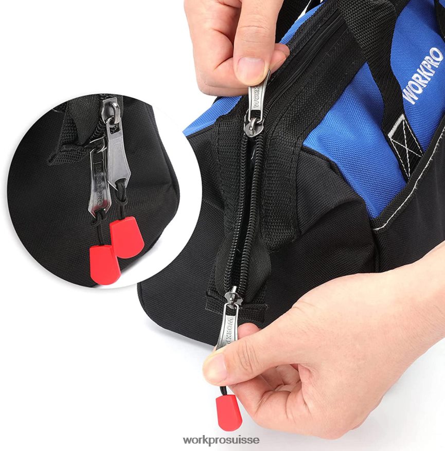 Sac fourre-tout à outils à ouverture large de 13 pouces Z2LXTF28 utile WORKPRO stockage
